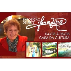Exposição de Pinturas de Josefina Cosmo Rivabem estreia na Casa da Cultura Dr José Antônio Puppi